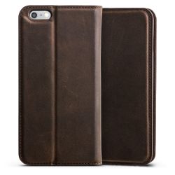 Real Leather Sideflip dark brown