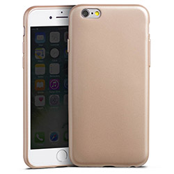 Silicone Metallic Case gold
