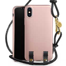 Carry Case Rose Gold leather black/gold